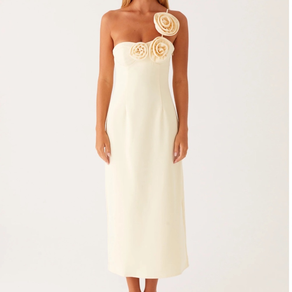 Peppermayo Sweetpea Midi Dress- yellow